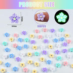 100 Pieces Tiny Flower for Dollhouse Miniatures Resin Things for Crafts Mini - Image 3