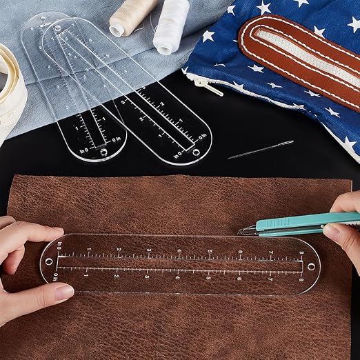 PH PandaHall 6pcs 3 Sizes Zipper Making Templates - Image 3