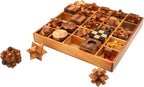BSIRI 25 in 1 Wooden Brain Teaser Puzzles - Image 9