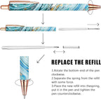 Ballpoint Pen 3Pcs Click Black Ink Metal Retractable 1.0 mm Medium Ballpoint - Image 4