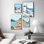 AREOPNMG 4 Pack Cityscape Paint by Numbers Kit - Image 4