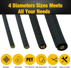 300 Inch Power Cable Management Sleeve, Cord Wraps Protectors Organizer - Image 2