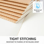 feela 30 Pack Blank Kraft Notebooks, Unlined Sketchbook Note Pad Travel Journal - Image 4