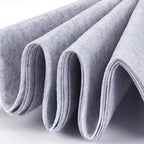 BENECREAT 9.8ft x 15.75" Light Gray Felt Fabric, Jewelry Box Lining, Craft Felt - Image 3