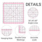 Quilting Rulers, 5 Square Ruler Quilting Templates - Image 3