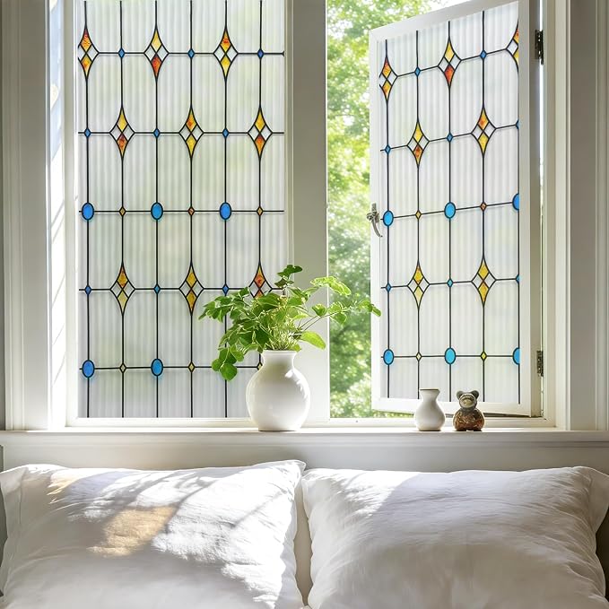 VELIMAX Reeded Glass Window Film, Window Privacy Film, Frosted Glass Window - Image 2