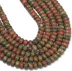 Songxi 5x8mm Natural Unakite Stone Rondelle Beads, Gemstone - Image 7