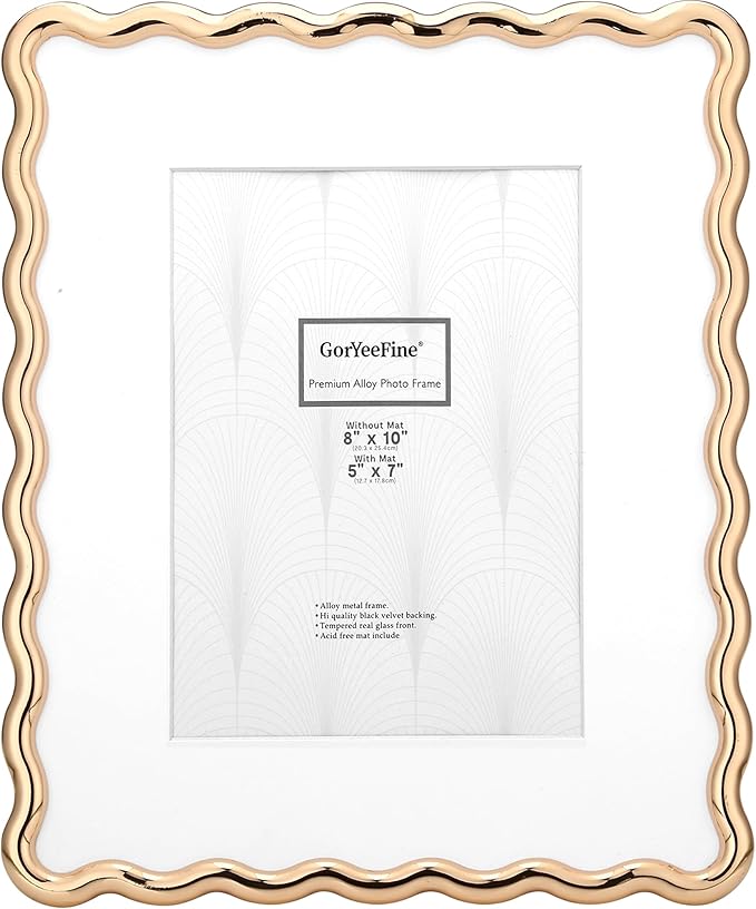 8x10'' Heavy-Duty Zinc Alloy Gold Photo Frames by GorYeeFine