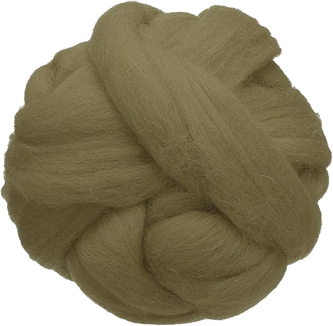 uxcell 3.53oz Wool Roving Yarn, Needle Felting Wool Fiber DIY Craft Needle Wet by uxcell