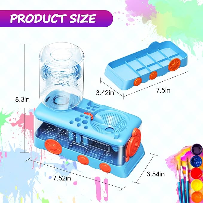 Upgraded Paint Brush Cleaner Tool, Brush Rinser Cup Painting Running Water - Image 3