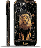 ZHEGAILIAN Case for iPhone 16 Pro, Galaxy Lion Gold Durable Shockproof Silicone by Home