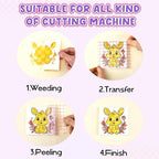 Tintnut Rainbow Checkerboard Permanent Vinyl, waterproof, easy peel & stick - Image 3