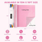 Pink Glitter HTV Heat Transfer Vinyl - Image 5