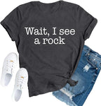 Rock Collecting Shirts for Women Rock Hounding T-Shirts Stone Collectors Lovers by TUPOSU