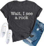 Rock Collecting Shirts for Women Rock Hounding T-Shirts Stone Collectors Lovers by TUPOSU
