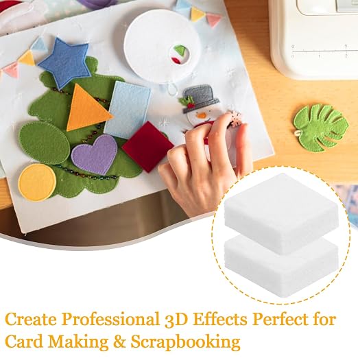 cobee 5 Sheets 2000 Pcs Foam Squares Double Sided Foam Tape, Foams Adhesive - Image 5