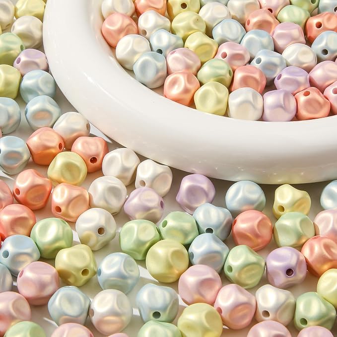 16mm Acrylic Beads 100pcs Cute Candy Colors Bead Spacer Loose Beads - Image 4