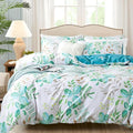 FADFAY Botanical Duvet Cover Set Twin XL 100% Cotton College Bedding Teal Green by CottonWorldSweetDream