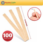 Mandala Crafts 10 Inch Wooden Sticks Paint Stirrers - Image 2