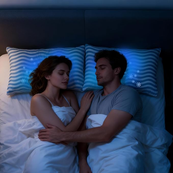 SLEEPDIARY Queen Pillow 1 Pack – Adjustable Shredded Memory Foam Cooling Bed - Image 2