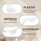 zoeynex Medium Plastic Organizer Boxes, 12 Clear Containers - Image 7