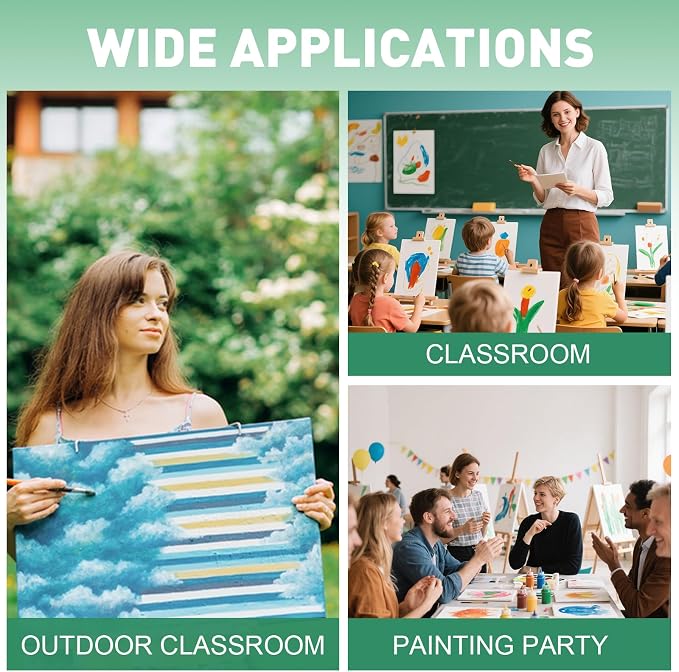 ESRICH Canvas Boards for Painting, 3 Pack 9x12 Canvases for Painting Cotton - Image 9
