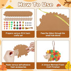 Fennoral 12 Pack Hedgehog Crafts - Image 3