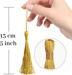 100 Pcs Gold Mini Tassels 13cm/5 Inch - Image 2