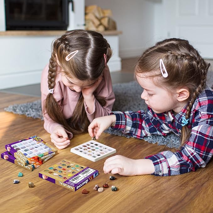 Rock Collection for Kids, 25 Natural Gemstones & Crystals, Gemstone Collection - Image 4