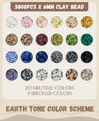 ClaBead 6300 Pcs Clay Beads Bracelet Making Kit - Image 4