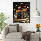 Book Flower Diamond Art Kits for Adults, DIY 5D Diamond Painting Kits for - Image 2