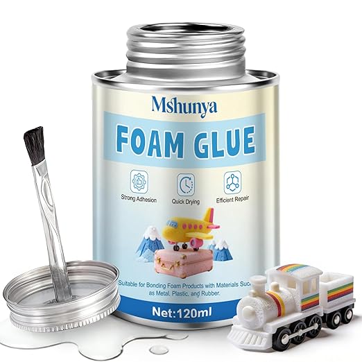 Foam Glue, Strong Adhesion, Quick-Drying, Transparent, Waterproof, Flexible | by Unknown