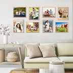 ATOBART 8x10 Set of 4 OAK Wood Picture Frame Solid Wooden Photo Frame Natural - Image 7