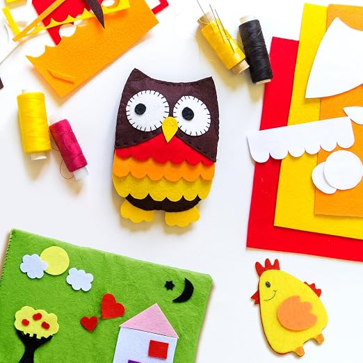 Morcheiong 12 Pcs Self Adhesive Felt Sheet Soft Felt Sheets - Image 6