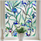 Coavas Stained Glass Window Film Privacy Static Cling by Coavas