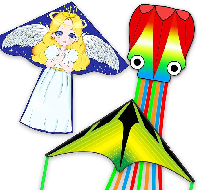 Kites for Kids & Adults, Large Kite for Beginners, Kites for Kids Ages 4-8 by ESOKAPRON