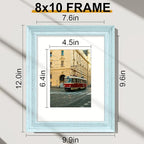 Vittanly 8x10 Picture Frames Set of 2, Ornate Vintage Photo Frame - Image 3