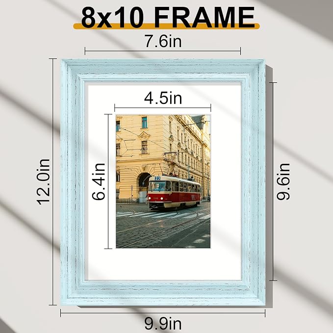 Vittanly 8x10 Picture Frames Set of 2, Ornate Vintage Photo Frame - Image 3