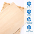 ESRICH 12x16 Inch Wood Panels for Painting, 2 Pack Craft Wood Canvas Boards - Image 3