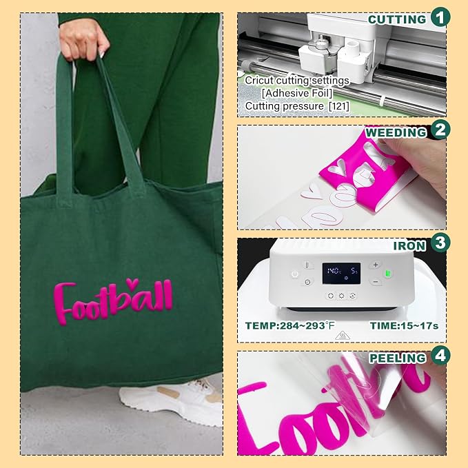 Puff Heat Transfer Vinyl, 12in X 5ft Iron on - Image 4