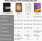 ZVP Thick TPU Cutting Boards for Kitchen, Rubber Flexible Cutting Board Mats - Image 4