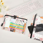 Cat Paw Prints Pencil Pouch for 3 Ring Binder, 2 Pack Waterproof Pencil Bags - Image 5