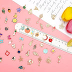 SANNIX 170Pcs Charms Assorted Gold Plated Enamel Charms Necklace Bracelet - Image 2