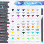 iBayam Colored Fineliner Pens 36 Pack, 0.38mm Fine Point, Bullet Journaling | - Image 2