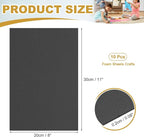 uxcell 10 Pcs Black EVA A4 Foam Sheets Crafts, 12 x 8 Inch Foam Paper - Image 2