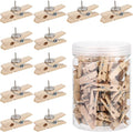 100Pcs Push Pin with Wooden Clips Tacks by acDesign