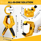 10-Piece Bar Clamps for Woodworking, Spring Clamps, 90° Angle Clamp, Quick - Image 6