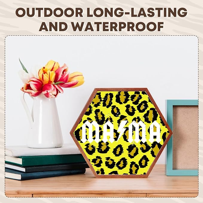 Tintnut Yellow Leopard Permanent Vinyl Spots Adhesive Vinyl 8 Pcs 12x10in | - Image 5