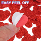 MECCANIXITY 60Pcs Glitter Foam Stickers 1 Inch Self-Adhesive Sparkly - Image 4
