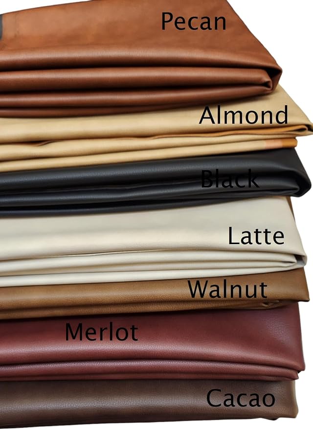 NAT Leathers | Cacao Brown Pebblegrain 2 Tone Fenice Soft Faux Vegan Leather PU - Image 2